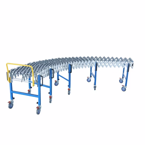 Портативный гибкий роликовый конвейер Гравитационный роликовый конвейер